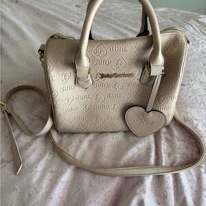 Juicy Couture Tan Embossed Satchel
